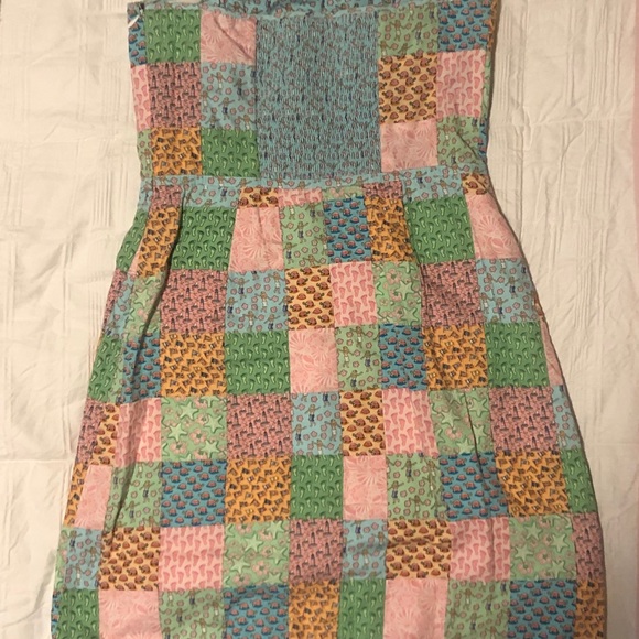 Vineyard Vines Strapless Patchwork Dress - Picture 3 of 4